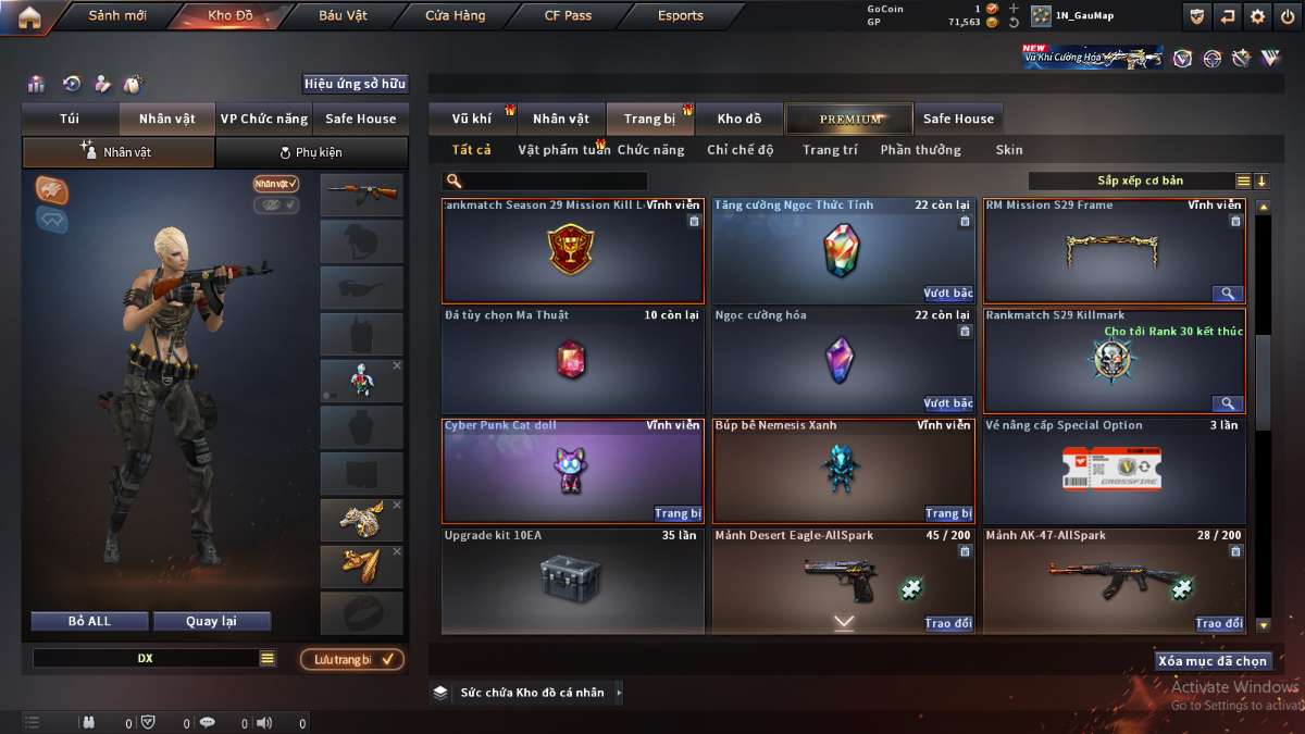 shop acc cf uy tin gia re